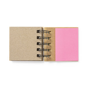 Plaknotitieblok Feros hout 2 kleuren