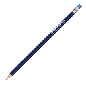 SABA potlood met gum en geslepen punt donkerblauw onbedrukt 10605