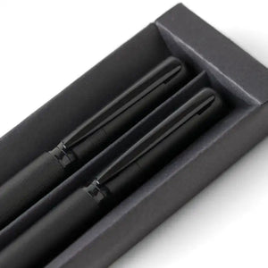 Adel pennenset van metaal en messing  met opdruk