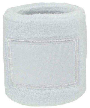 Zweetband pols met label blauw 1 kleur tr 13925