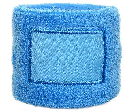 Zweetband pols met label wit Full colour 13932