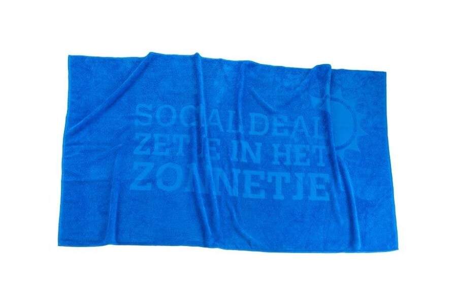 Handdoek met Reli&euml;finweving 100x180 cm  sample