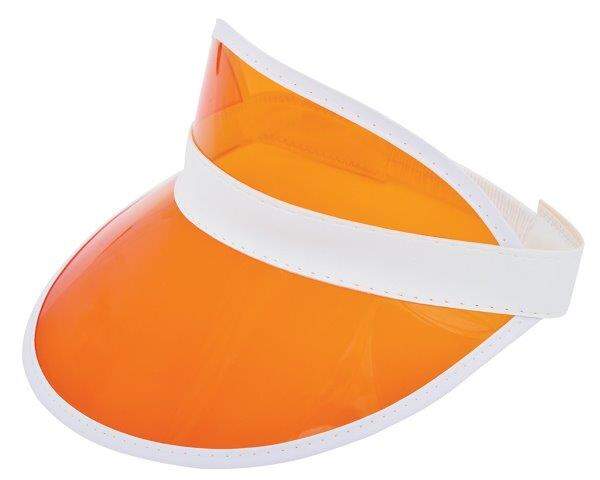 Zonneklep met scherm rood 1 kleur 13886
