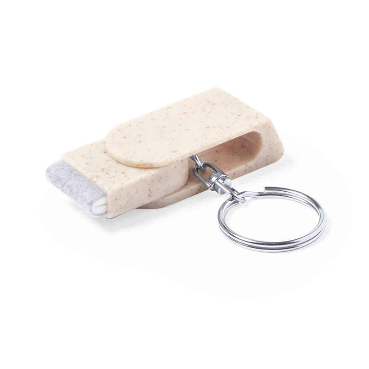 sleutelhanger met schermreiniger sample
