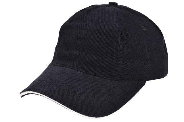 Cap geborsteld katoen blauw 1 kleur tr 2068