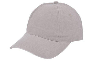 Cap geborsteld katoen geel 1 kleur tr 2073