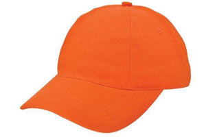 Cap geborsteld katoen blauw Borduren 2069