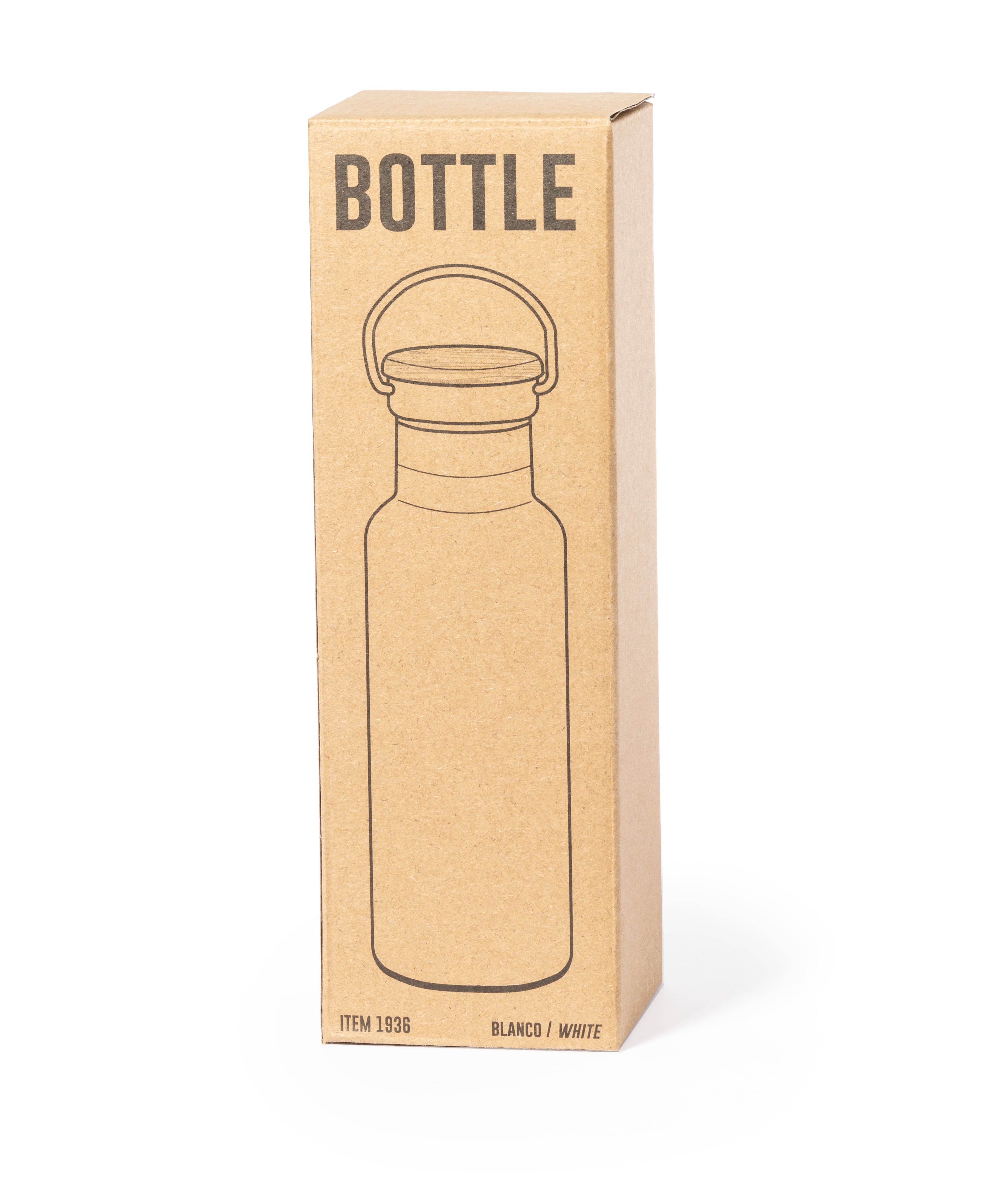 Geïsoleerde fles Naxel wit onbedrukt