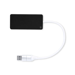 USB-hub Kalat zwart onbedrukt