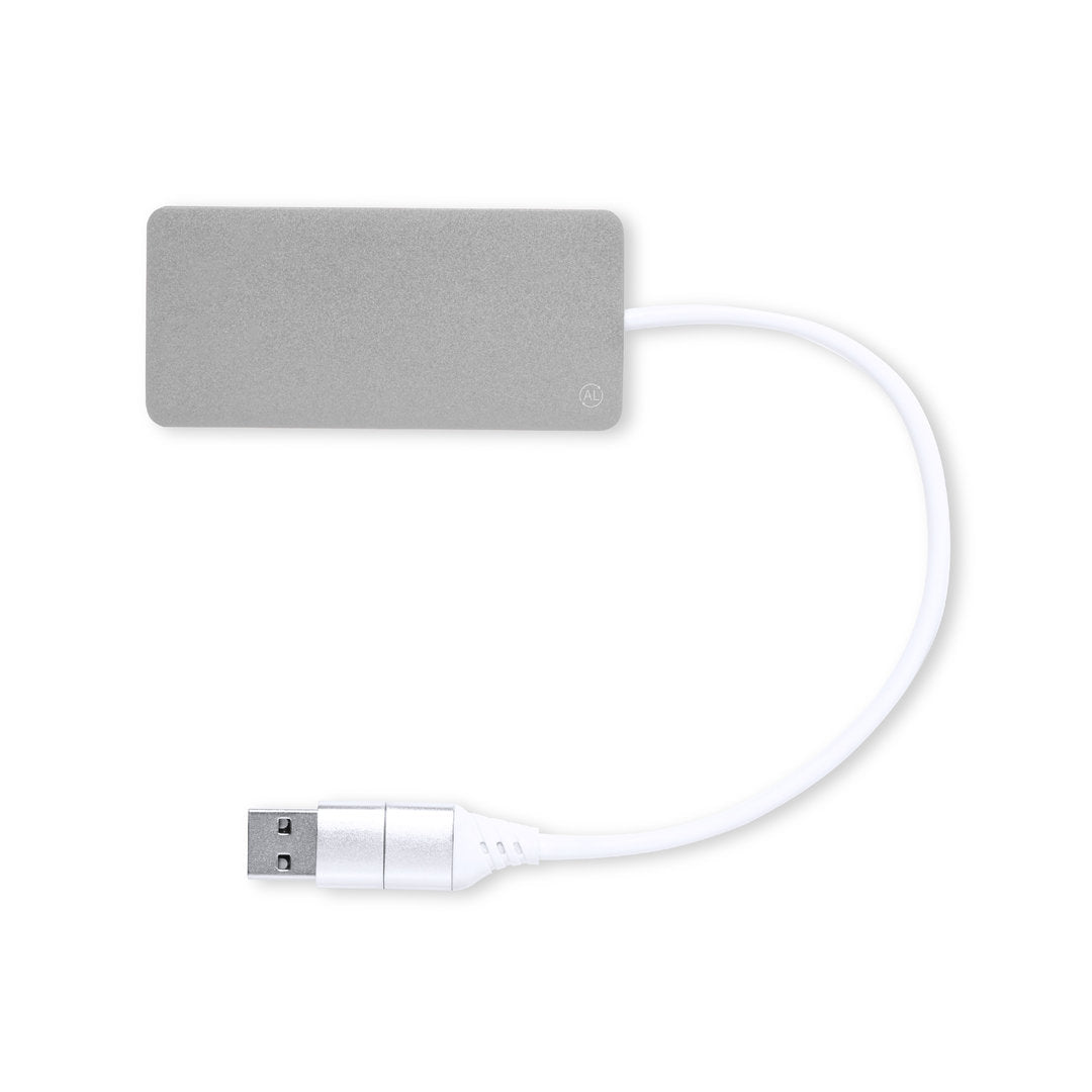 USB-hub Kalat blauw Graveren