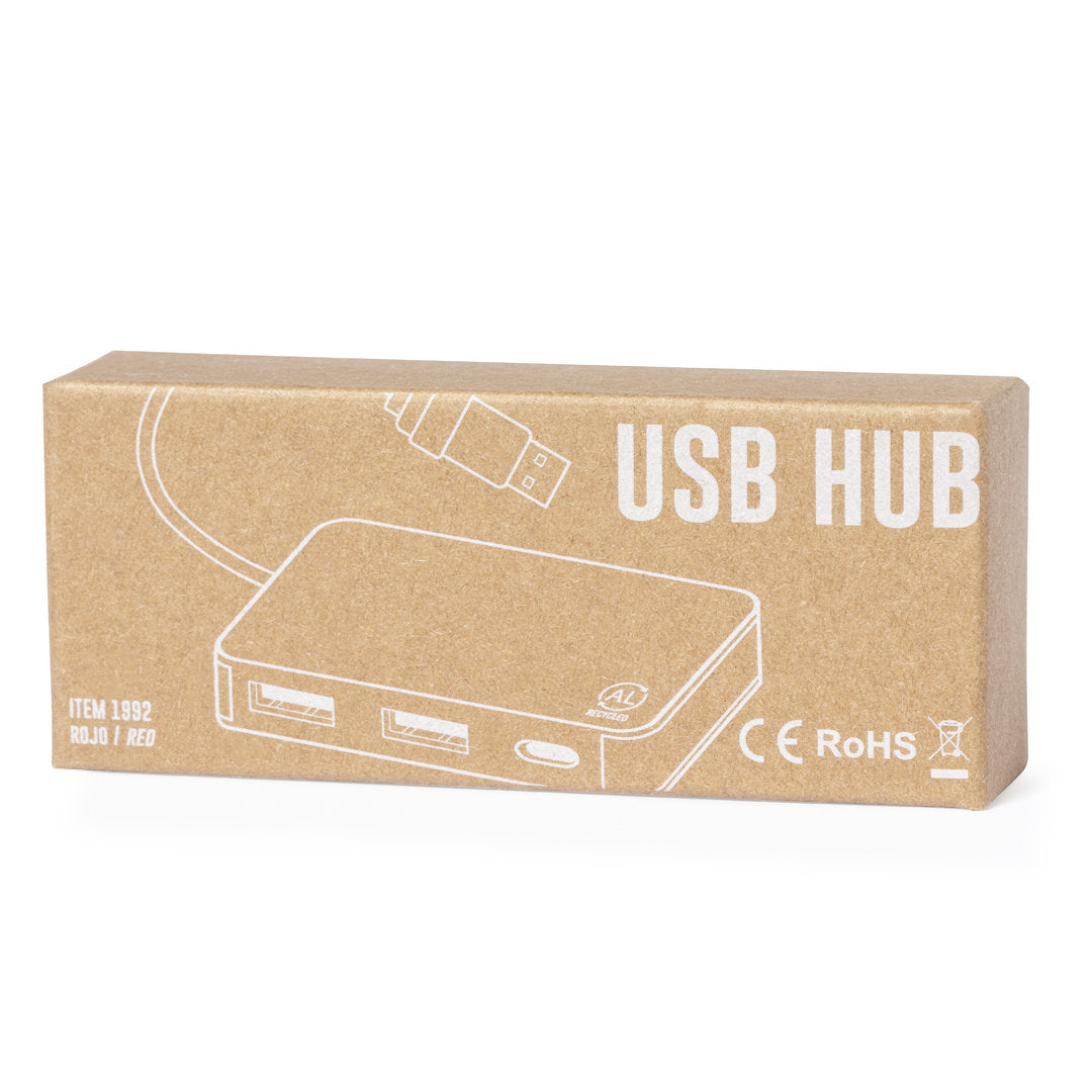 USB-hub Kalat zilver onbedrukt