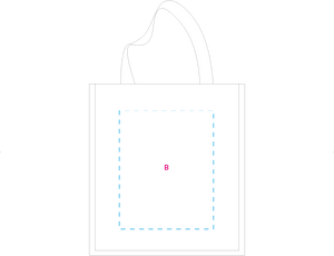 Katoenen Shopper ecru ecru onbedrukt 5896