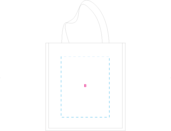 Katoenen Shopper ecru ecru onbedrukt 5896