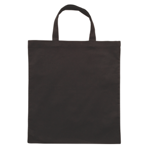 Katoenen tas gekleurd met korte hengsels rood 2 kleuren 5930