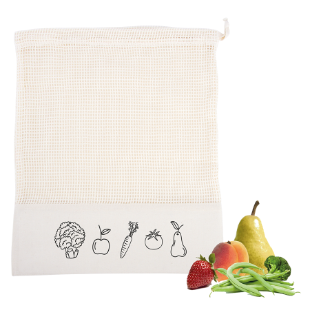 Katoenen fruit- en groentetasje bedrukken