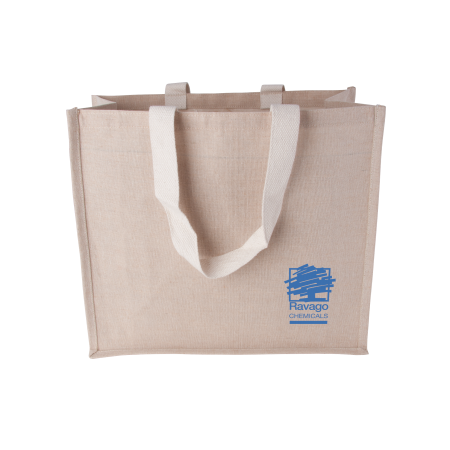 Canvas shopper met hengsels bedrukken