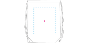 Nylon rugzakje rood onbedrukt 8532