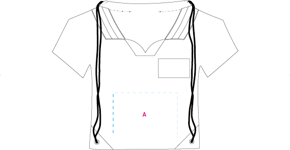 Nylon rugzak T-shirt diverse landen 8515