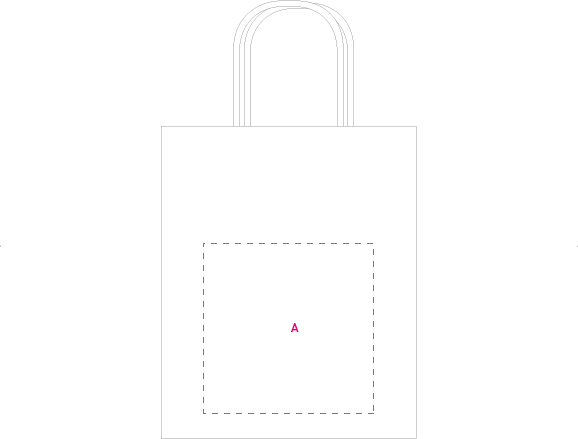 Papieren tas met hengsel wit onbedrukt 9057