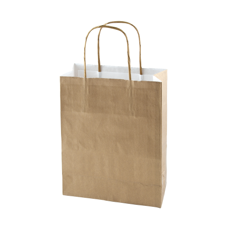 Papieren tas gekleurd 180x220x80 mm sample