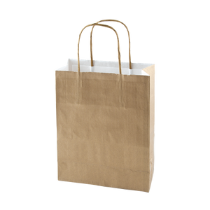 Papieren tas gekleurd S geel 1 kleur 9017