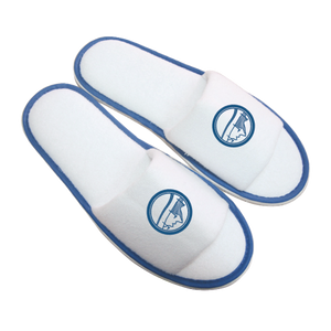 Paar badslippers open teen donkerblauw onbedrukt 8864