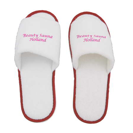 Paar slippers, open teen sample