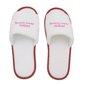 Paar badslippers open teen rood 1 kleur 8865