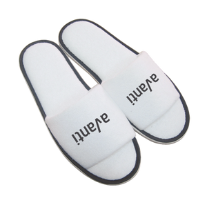 Paar badslippers open teen rood onbedrukt 8866