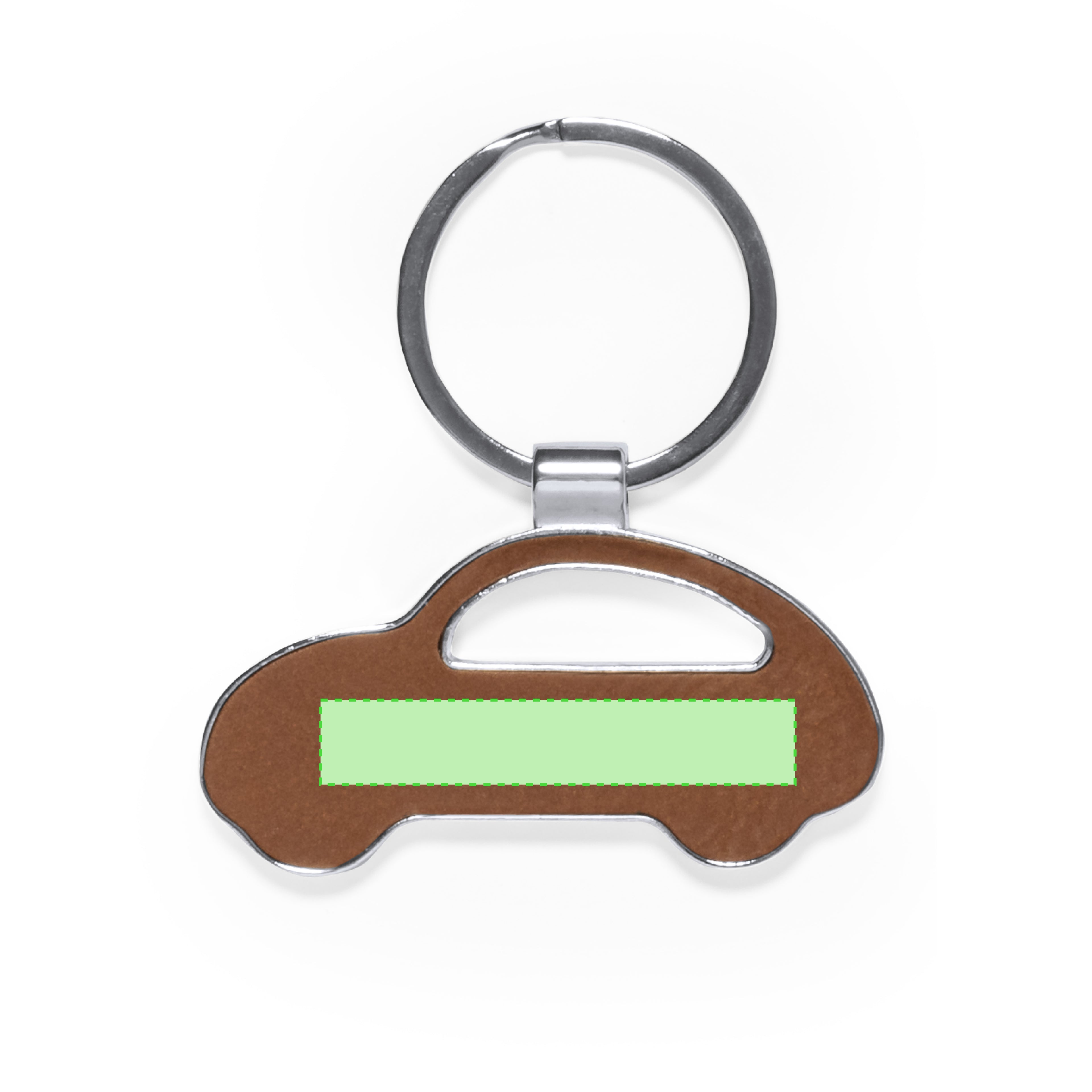 Sleutelhanger Fostel bruin 1 kleur