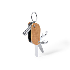 Multitool sleutelhanger Polty beige Graveren