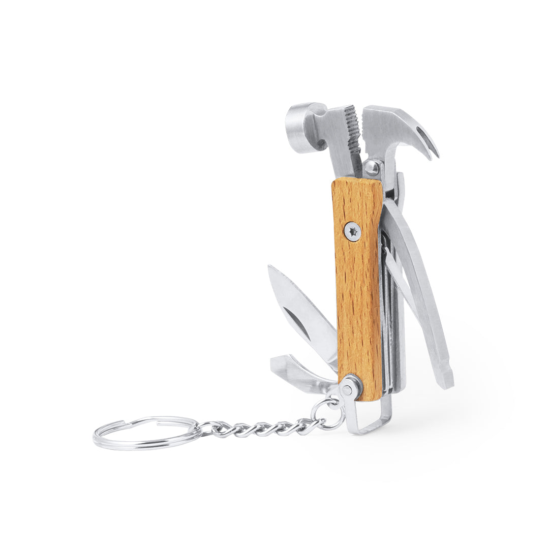 Multitool sleutelhanger Meniok beige Graveren