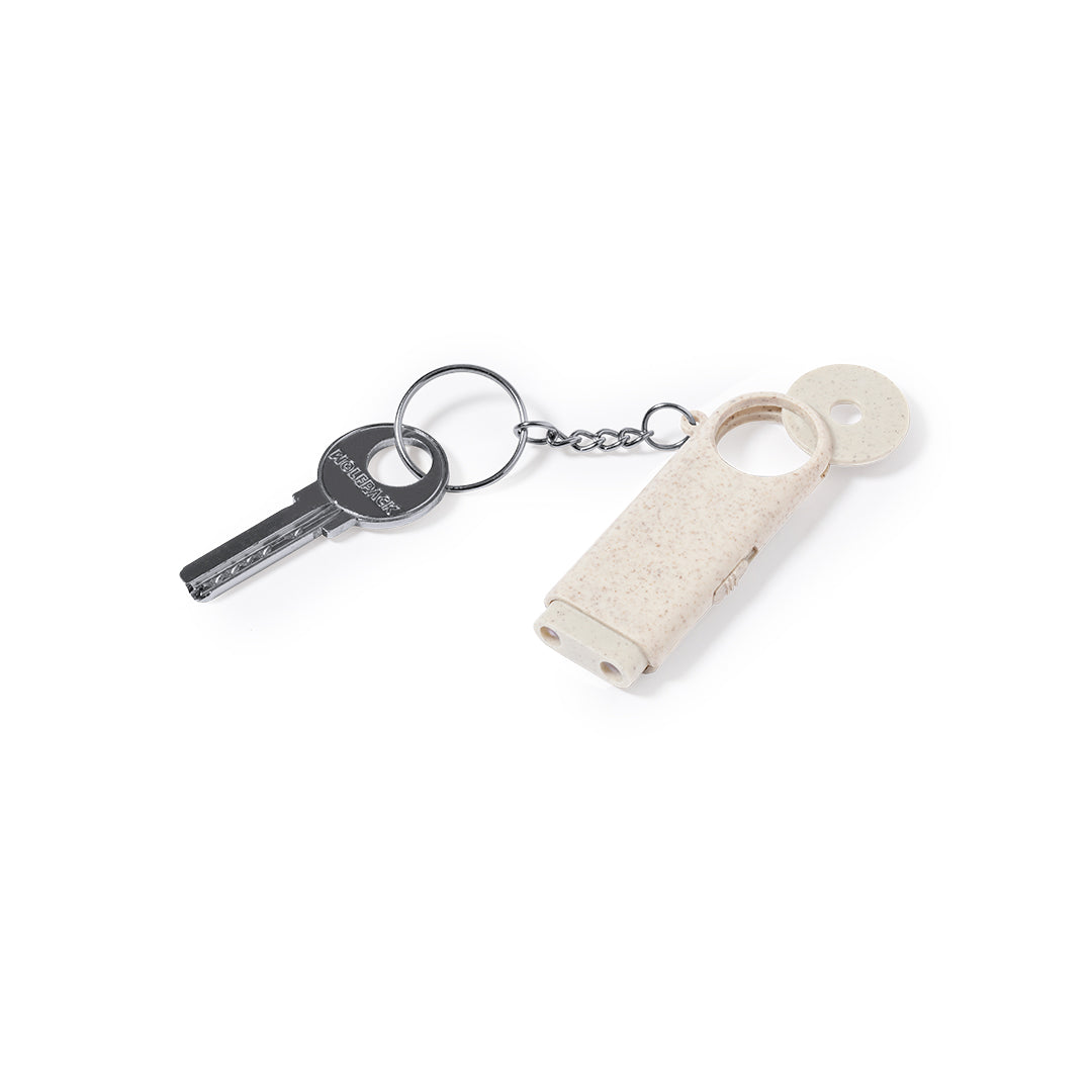 Sleutelhangermunt Evelyn naturel 2 kleuren