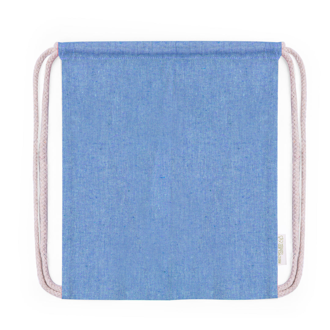 Tas met trekkoord Ashara blauw onbedrukt