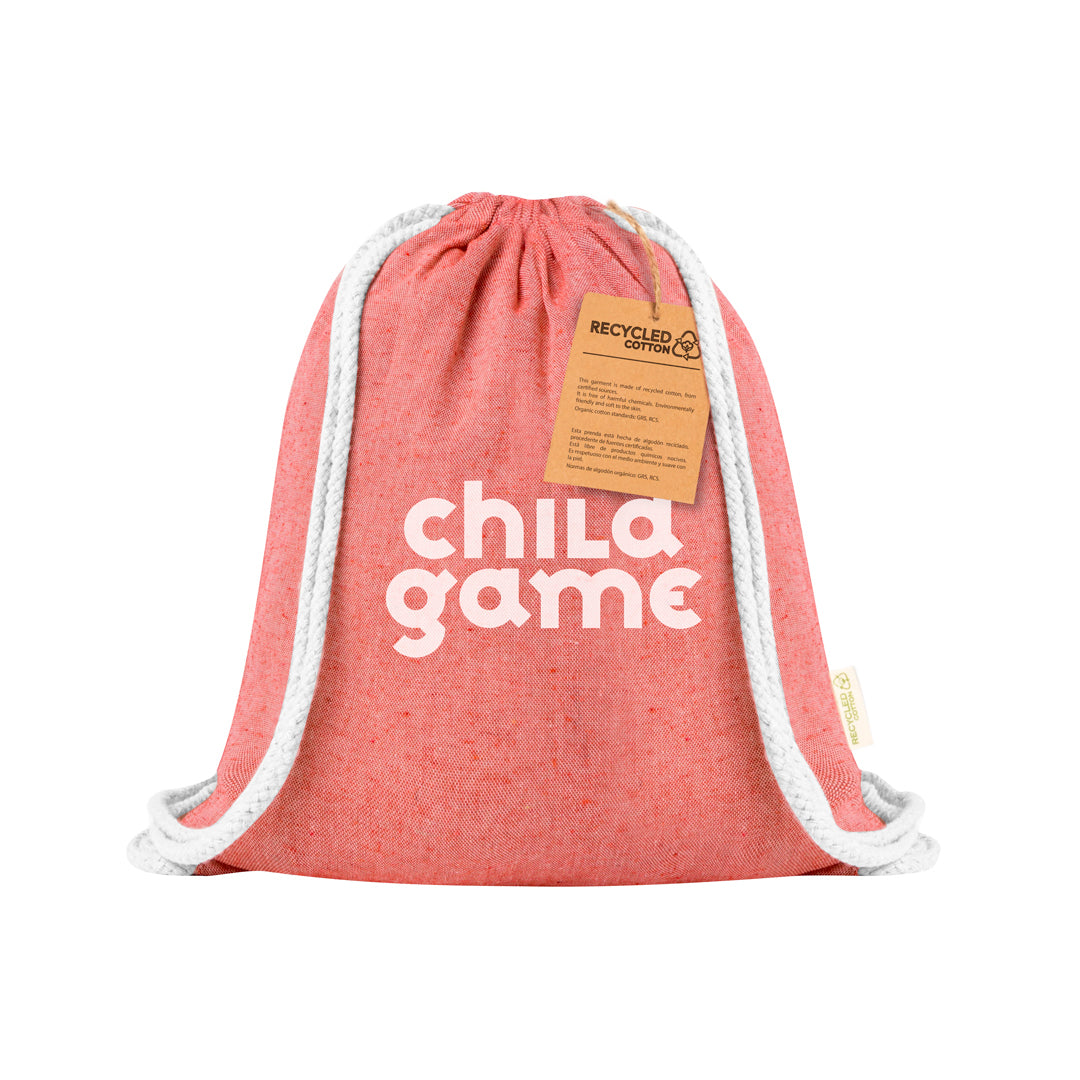 Tas met trekkoord Ashara rood 1 kleur