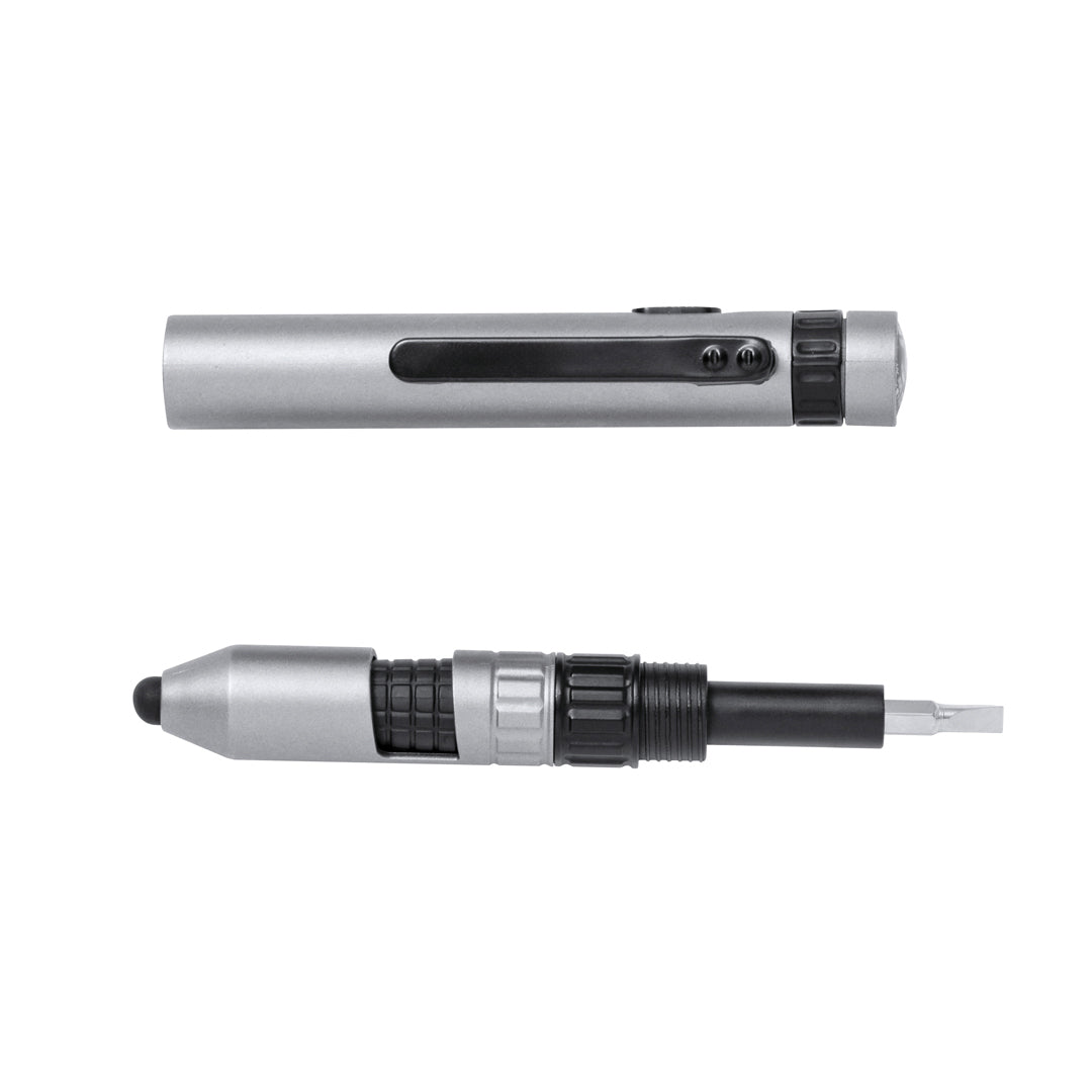 Multifunctionele pen Posdan zilver onbedrukt