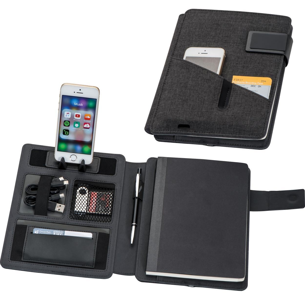 A5 Notitiemap met powerbank bedrukken