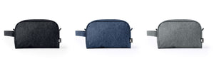 Make up tas Harese donkergijs onbedrukt 7571