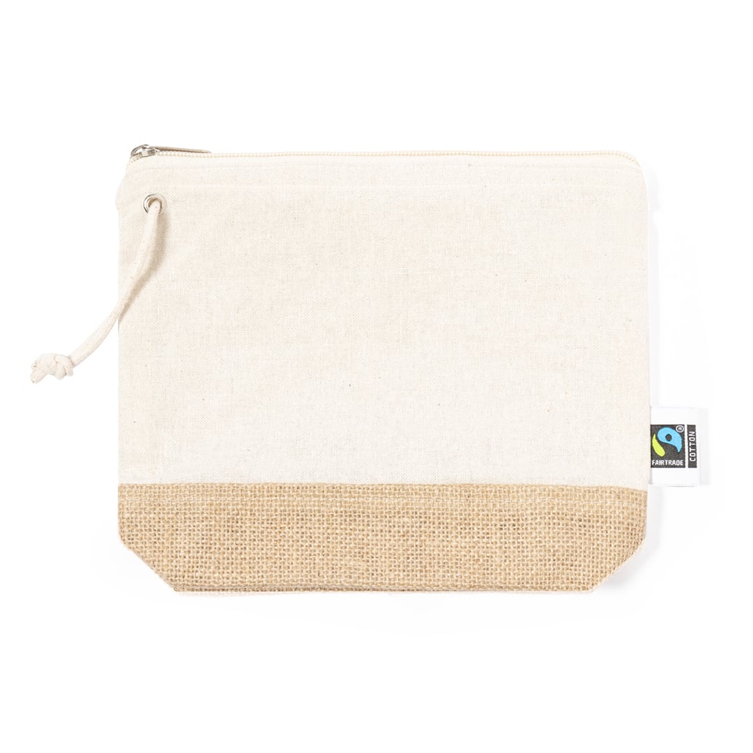 Make up tas Chiril Fairtrade beige onbedrukt 7570