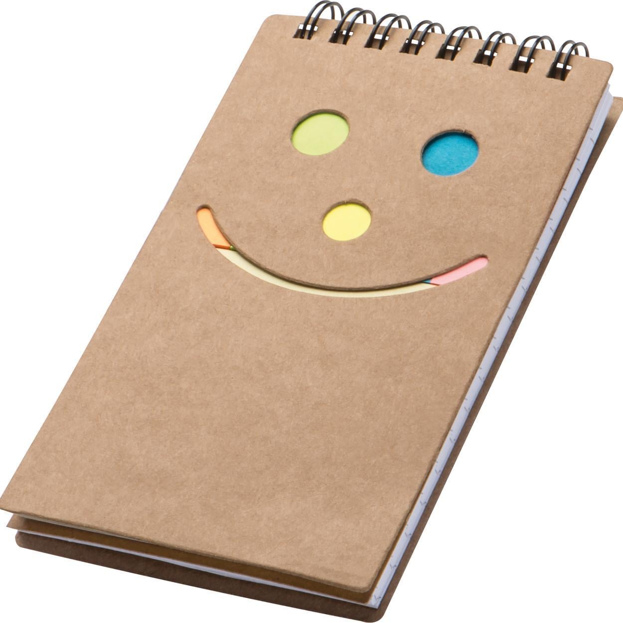 Notitieboekje met een smile sample