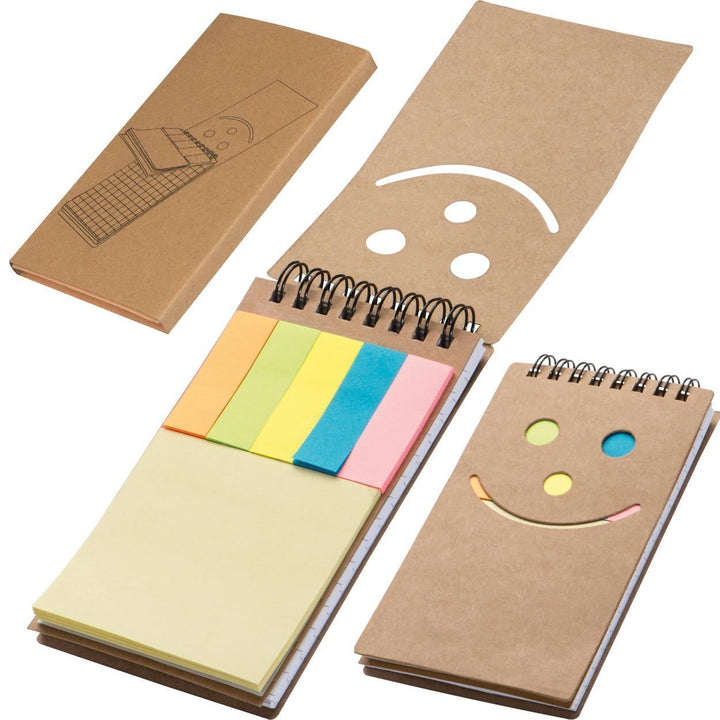 Notitieboekje met een smile sample