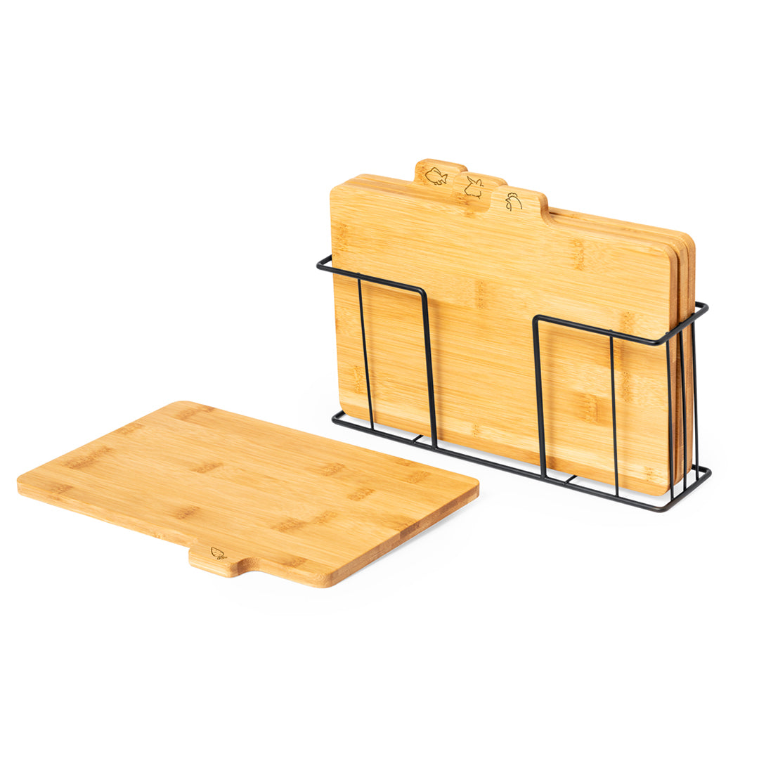 Keuken snijplankenset Sendak beige Graveren