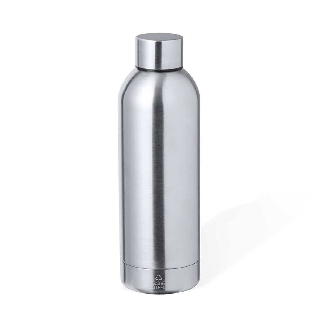 Geïsoleerde fles Hilker zilver Graveren
