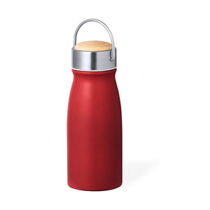 Geïsoleerde fles dubbelwand wit 1 kleur