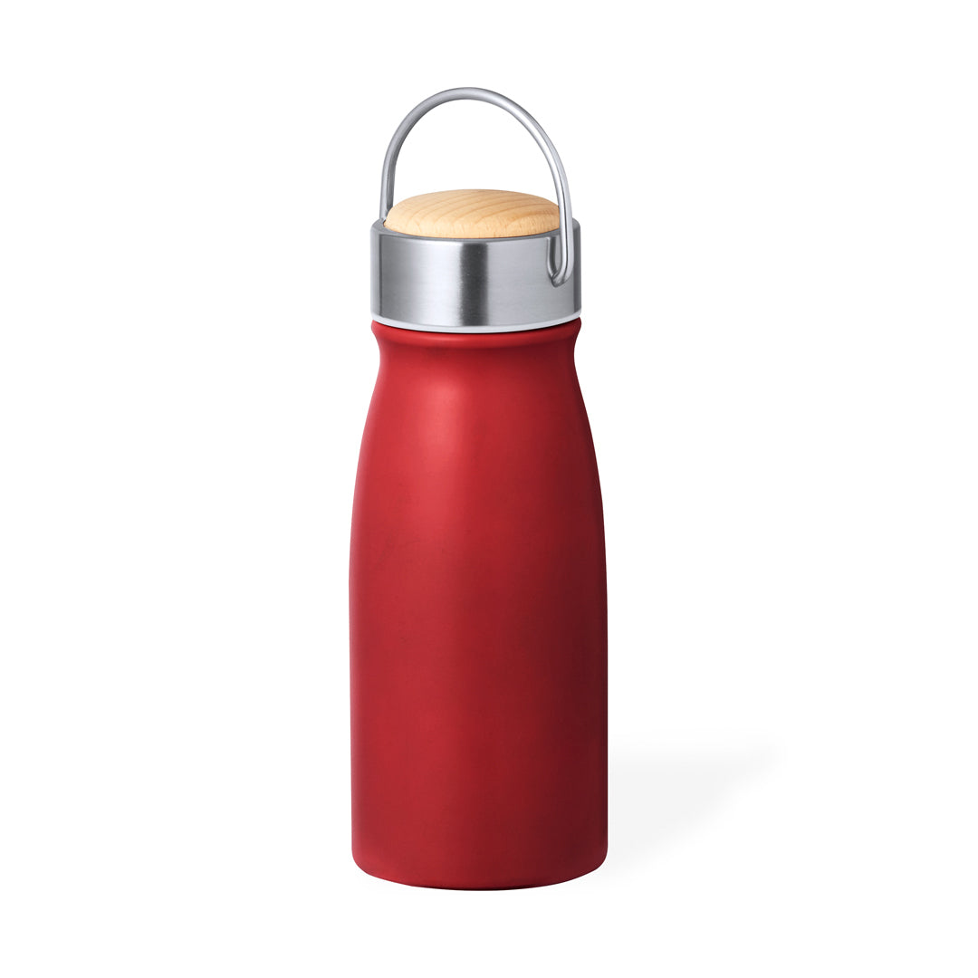 Geïsoleerde fles dubbelwand zwart 1 kleur