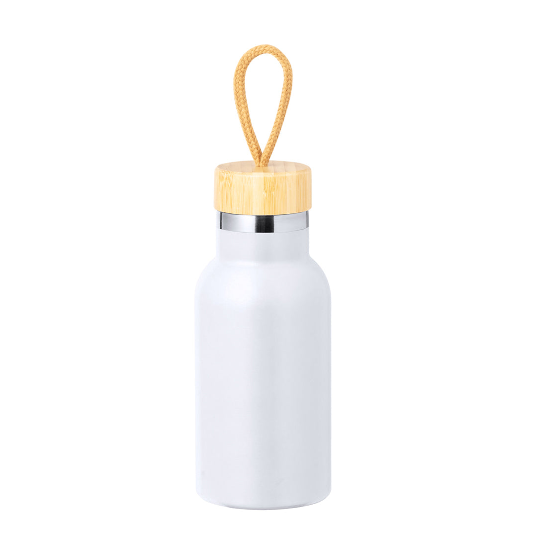 Geïsoleerde fles flaser zilver Graveren