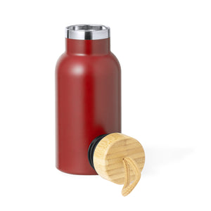 Geïsoleerde fles flaser rood 1 kleur