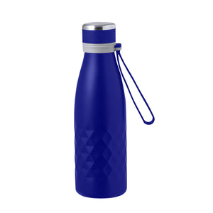 Geïsoleerde fles Hexor blauw onbedrukt