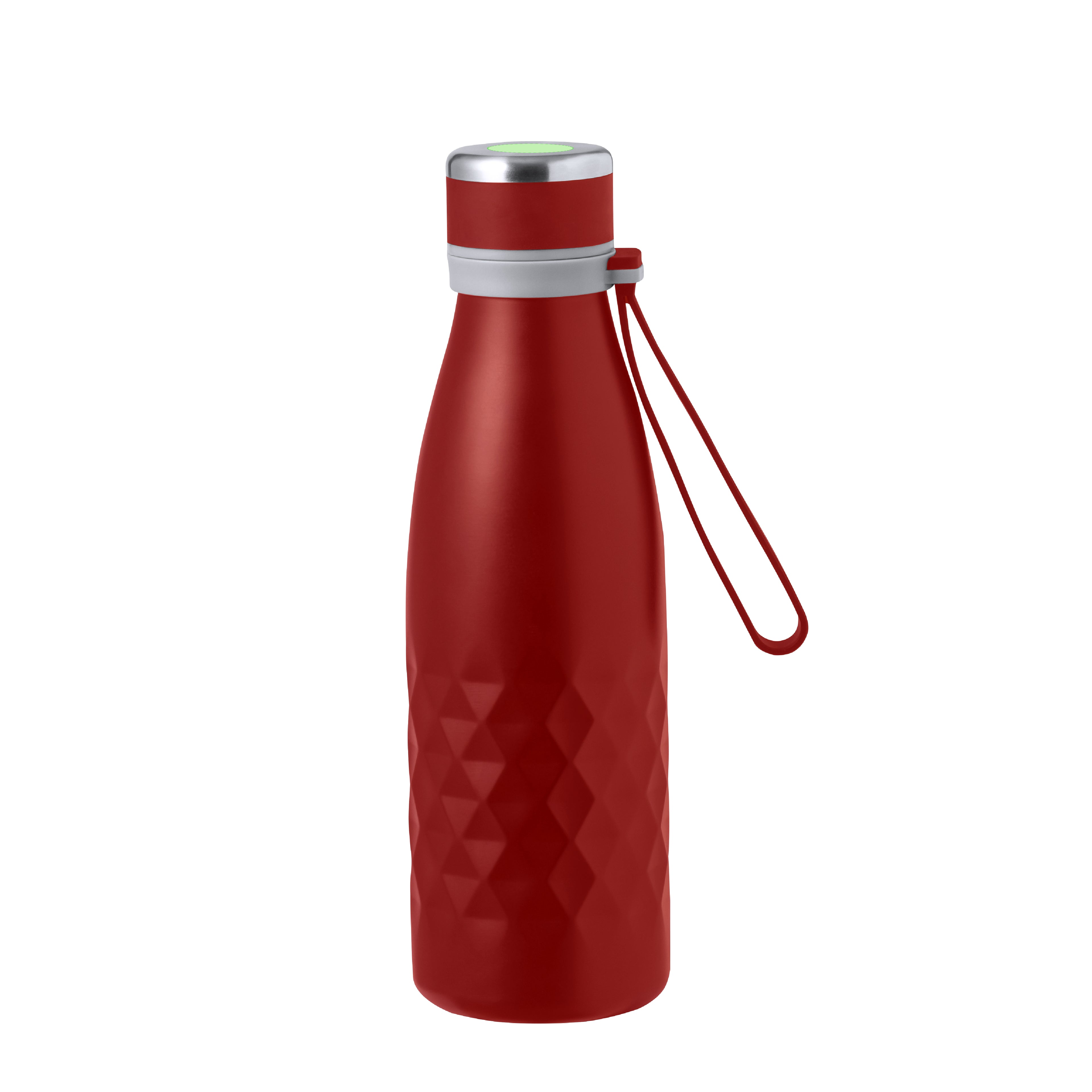 Geïsoleerde fles Hexor zilver 1 kleur