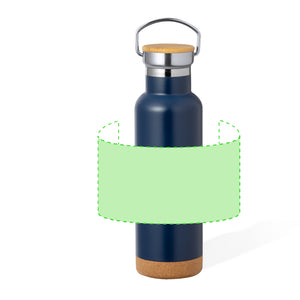 Geïsoleerde fles Dixont zilver 1 kleur